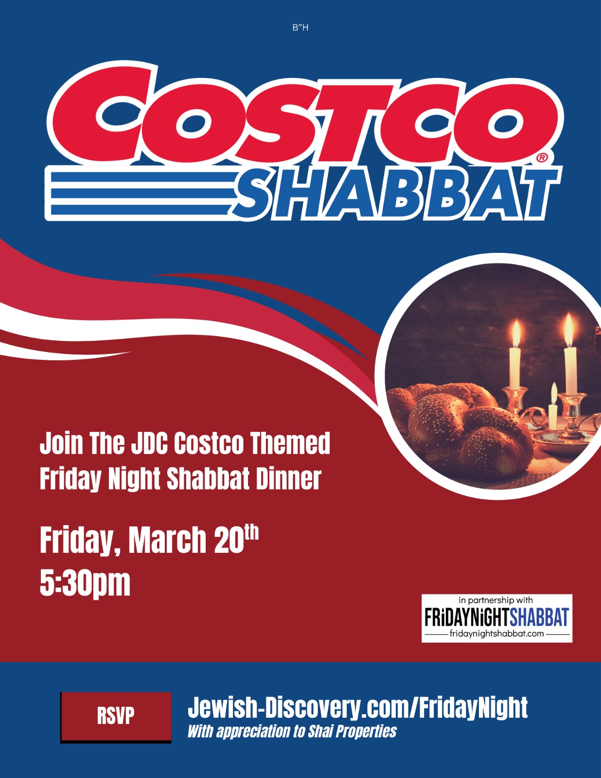 Costco Shabbat Dinner at the Jewish Discovery Center
